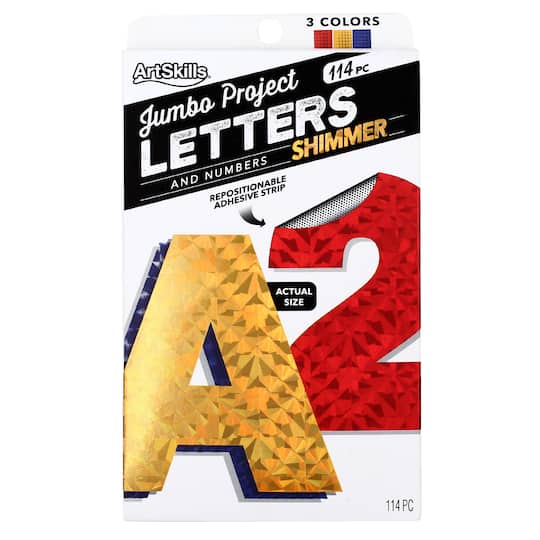 ArtSkills® 4" Holographic 114 Piece Paper Poster Letter Set
